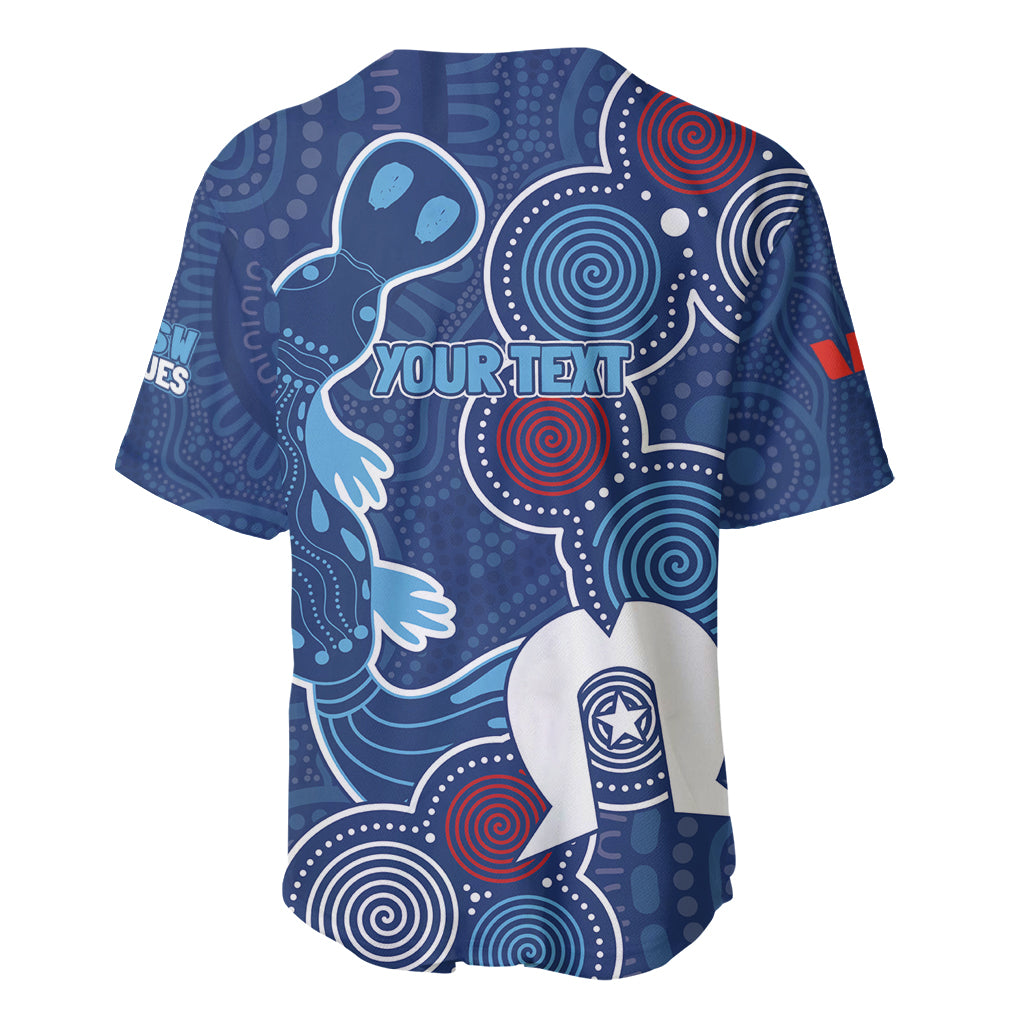 NAIDOC Week Baseball Jersey NSW Blues Platypus