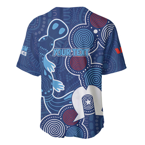 NAIDOC Week Baseball Jersey NSW Blues Platypus