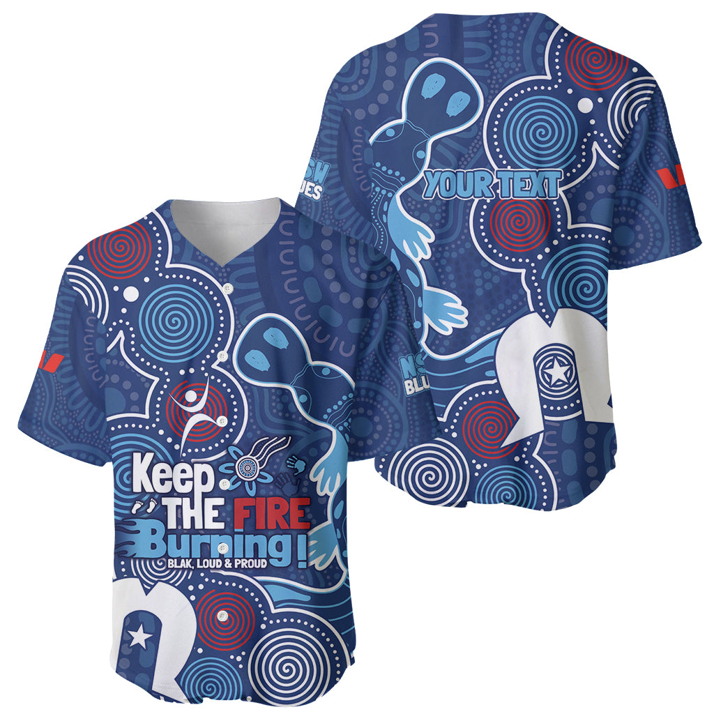 NAIDOC Week Baseball Jersey NSW Blues Platypus