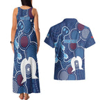 NAIDOC Week Couples Matching Tank Maxi Dress and Hawaiian Shirt NSW Blues Platypus