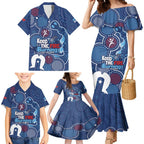 NAIDOC Week Family Matching Mermaid Dress and Hawaiian Shirt NSW Blues Platypus