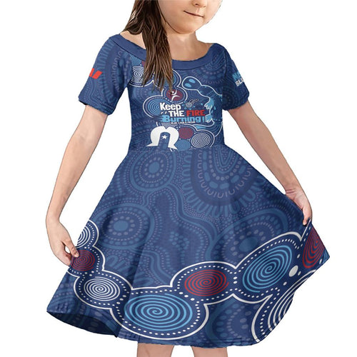 NAIDOC Week Family Matching Mermaid Dress and Hawaiian Shirt NSW Blues Platypus