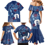 NAIDOC Week Family Matching Mermaid Dress and Hawaiian Shirt NSW Blues Platypus