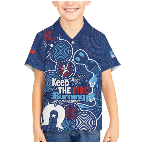 NAIDOC Week Family Matching Mermaid Dress and Hawaiian Shirt NSW Blues Platypus