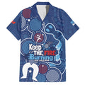 NAIDOC Week Family Matching Off Shoulder Maxi Dress and Hawaiian Shirt NSW Blues Platypus