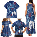 NAIDOC Week Family Matching Tank Maxi Dress and Hawaiian Shirt NSW Blues Platypus