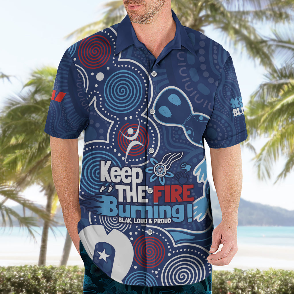 NAIDOC Week Hawaiian Shirt NSW Blues Platypus