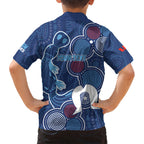 NAIDOC Week Kid Hawaiian Shirt NSW Blues Platypus