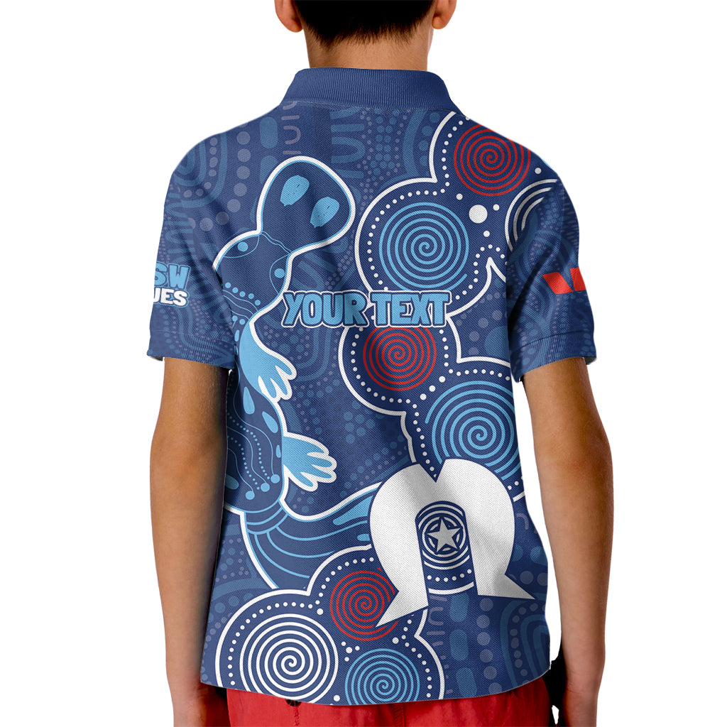 NAIDOC Week Kid Polo Shirt NSW Blues Platypus