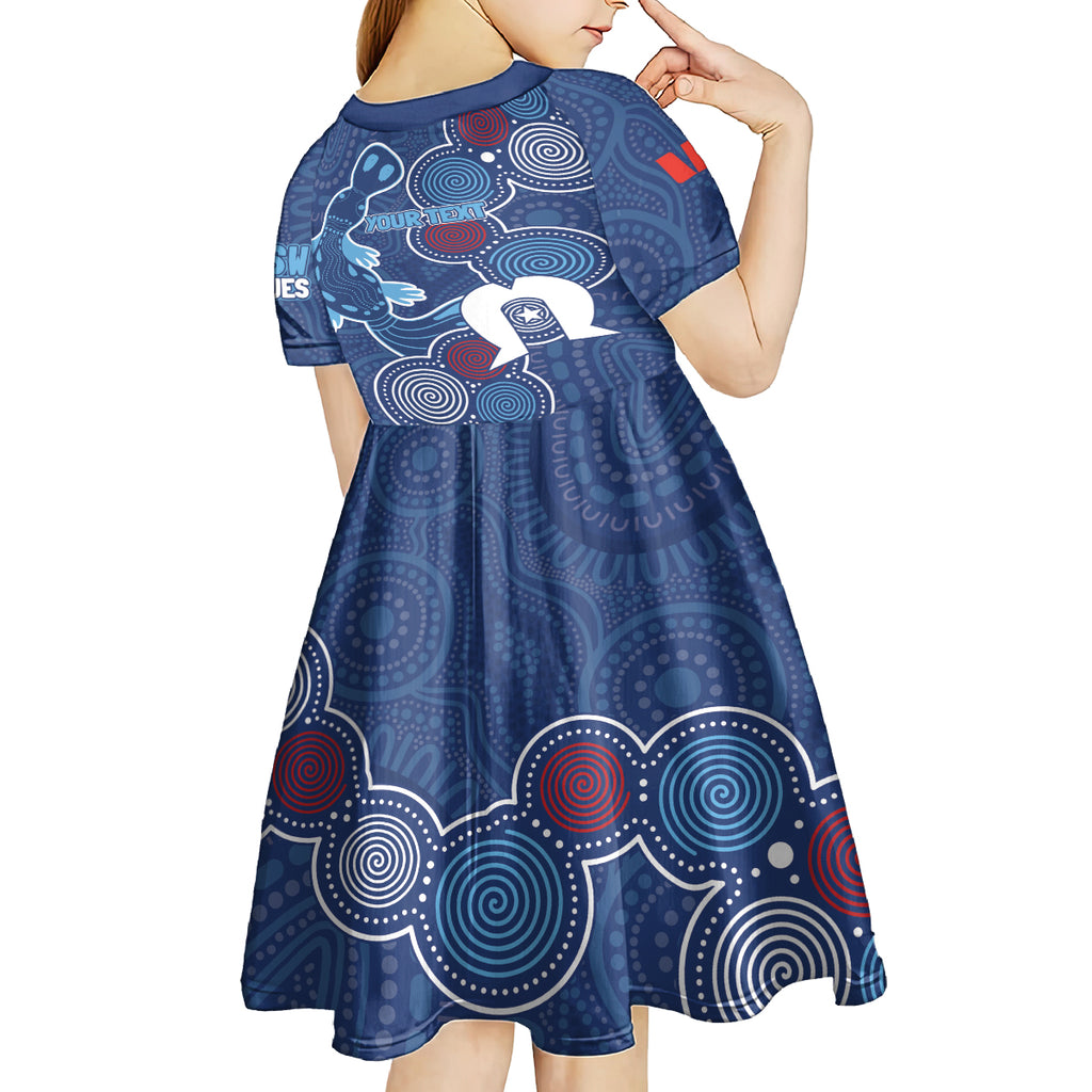NAIDOC Week Kid Short Sleeve Dress NSW Blues Platypus