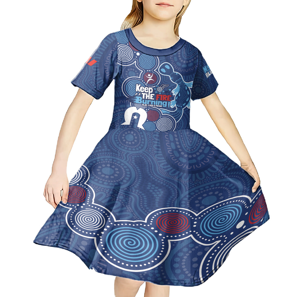 NAIDOC Week Kid Short Sleeve Dress NSW Blues Platypus