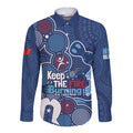 NAIDOC Week Long Sleeve Button Shirt NSW Blues Platypus