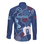 NAIDOC Week Long Sleeve Button Shirt NSW Blues Platypus