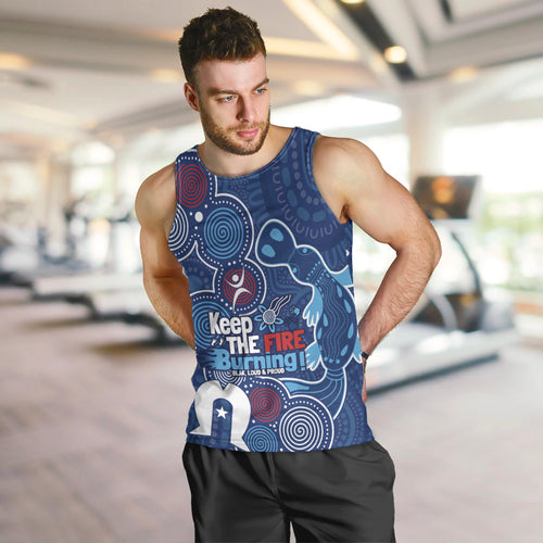 NAIDOC Week Men Tank Top NSW Blues Platypus