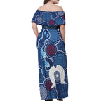 NAIDOC Week Off Shoulder Maxi Dress NSW Blues Platypus