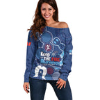 NAIDOC Week Off Shoulder Sweater NSW Blues Platypus