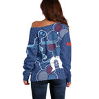 NAIDOC Week Off Shoulder Sweater NSW Blues Platypus