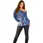 NAIDOC Week Off Shoulder Sweater NSW Blues Platypus