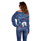 NAIDOC Week Off Shoulder Sweater NSW Blues Platypus