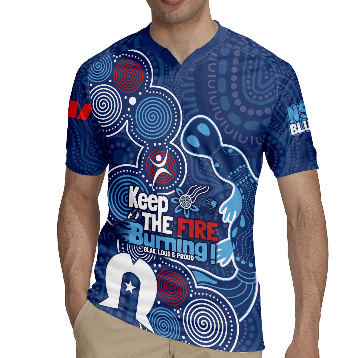 NAIDOC Week Rugby Jersey NSW Blues Platypus