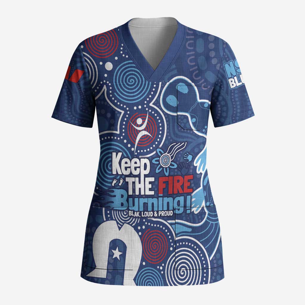 NAIDOC Week Scrub Top NSW Blues Platypus - Aussie Hoodie