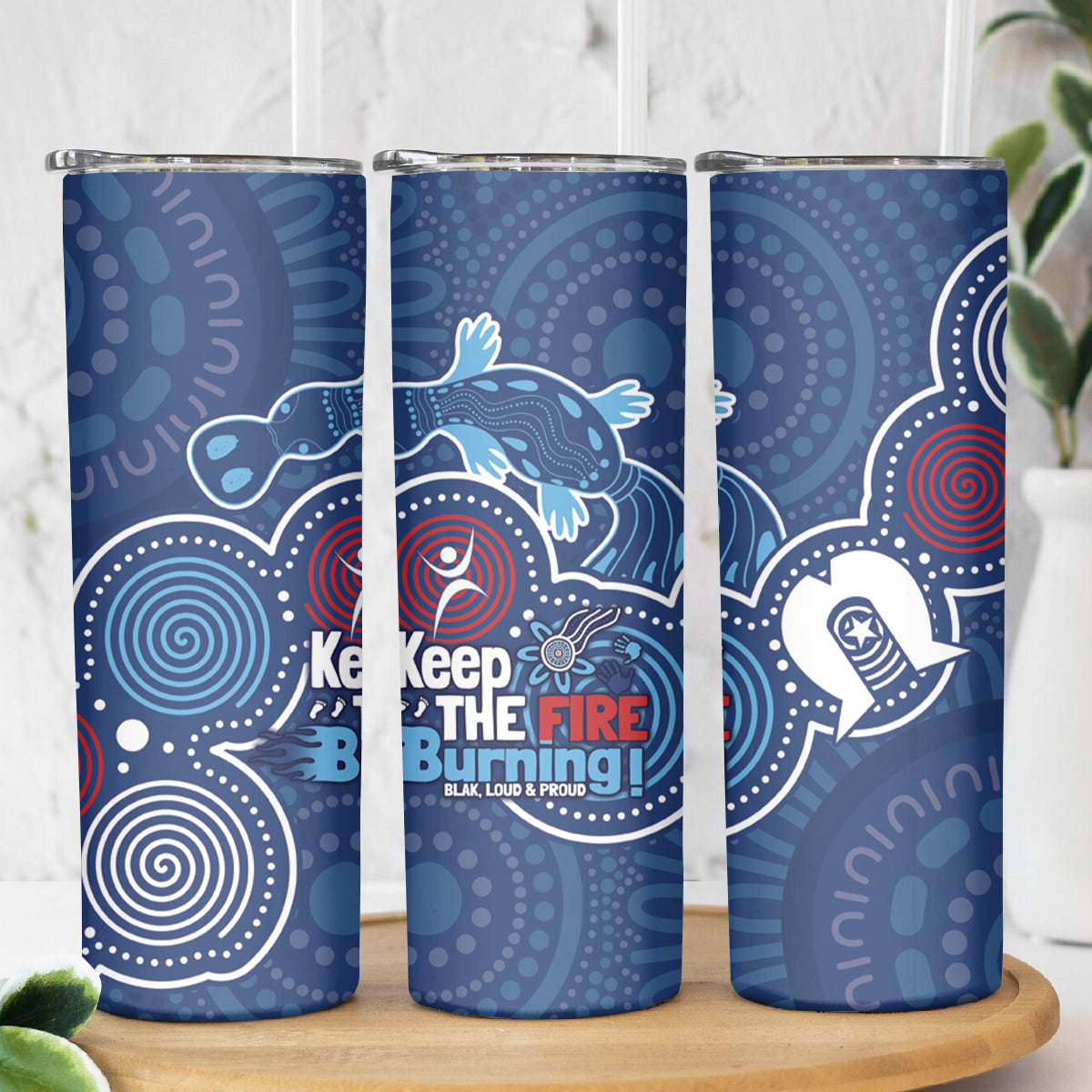 NAIDOC Week Skinny Tumbler NSW Blues Platypus