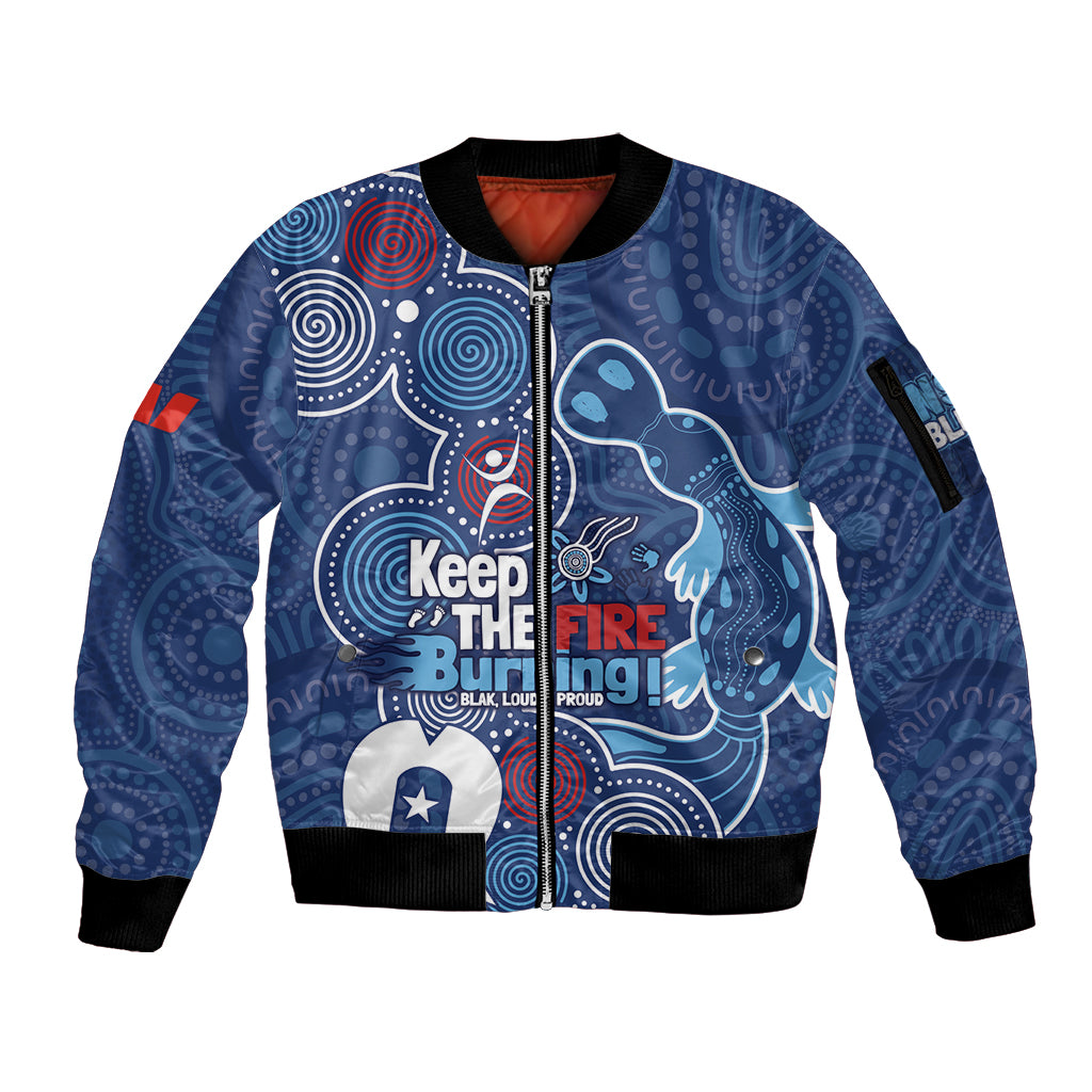 NAIDOC Week Sleeve Zip Bomber Jacket NSW Blues Platypus