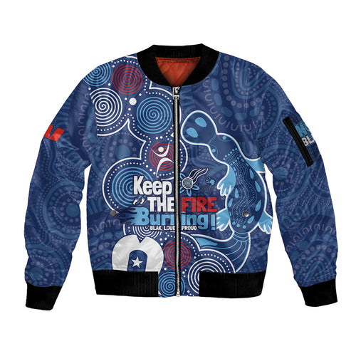 NAIDOC Week Sleeve Zip Bomber Jacket NSW Blues Platypus
