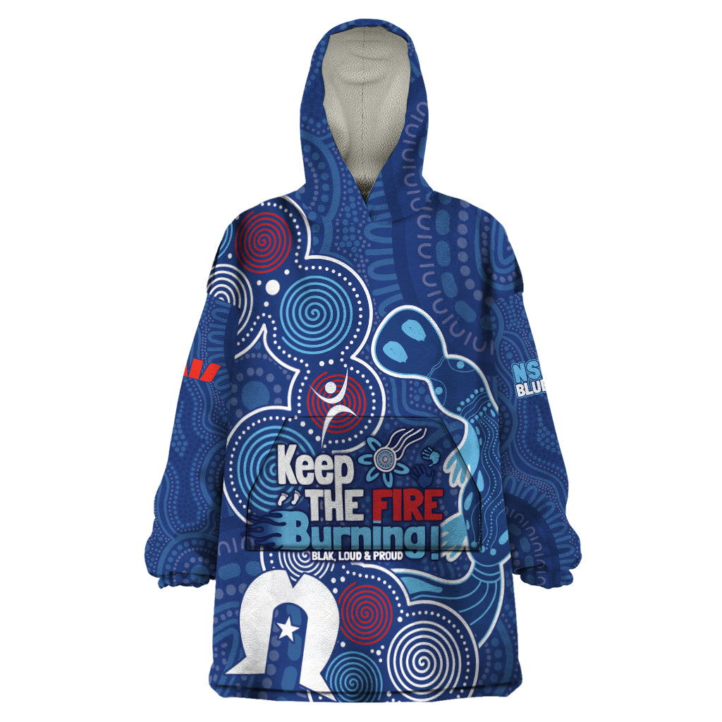 NAIDOC Week Wearable Blanket Hoodie NSW Blues Platypus