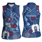 NAIDOC Week Women Sleeveless Polo Shirt NSW Blues Platypus