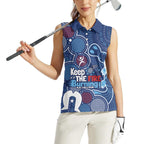 NAIDOC Week Women Sleeveless Polo Shirt NSW Blues Platypus