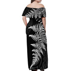 personalised-new-zealand-rugby-off-shoulder-maxi-dress-world-cup-2023-silver-fern-champions