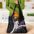 New Zealand Personalised Grocery Bag Meri Kirihimete Kowhaiwhai Mix Paua Shell - Amethys
