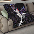 New Zealand Personalised Quilt Meri Kirihimete Kowhaiwhai Mix Paua Shell - Amethys