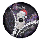New Zealand Personalised Spare Tire Cover Meri Kirihimete Kowhaiwhai Mix Paua Shell - Amethys