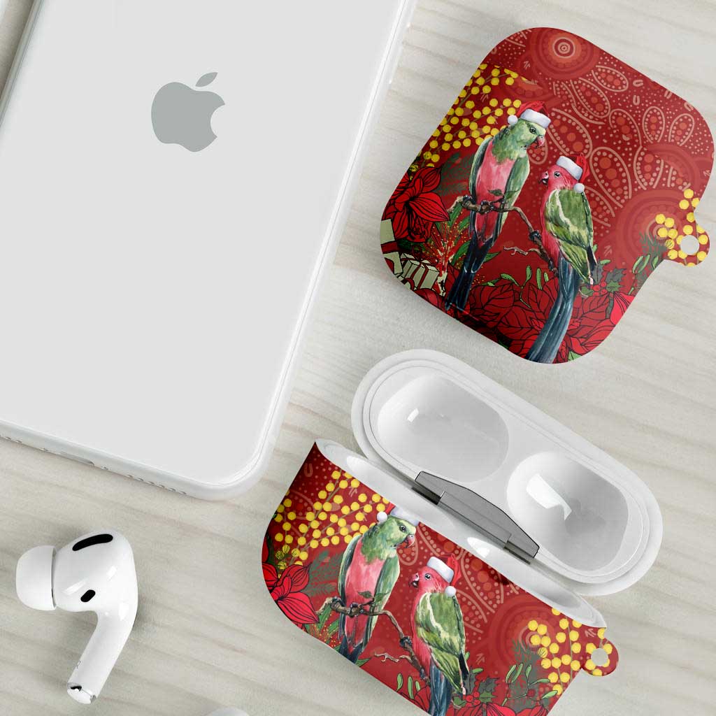 Merry Chrissie Australia King Parrots AirPods Case Aboriginal Art - Aussie Hoodie