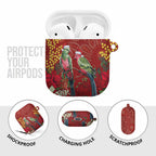 Merry Chrissie Australia King Parrots AirPods Case Aboriginal Art - Aussie Hoodie