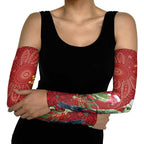 Merry Chrissie Australia King Parrots Arm Sleeves Aboriginal Art - Aussie Hoodie