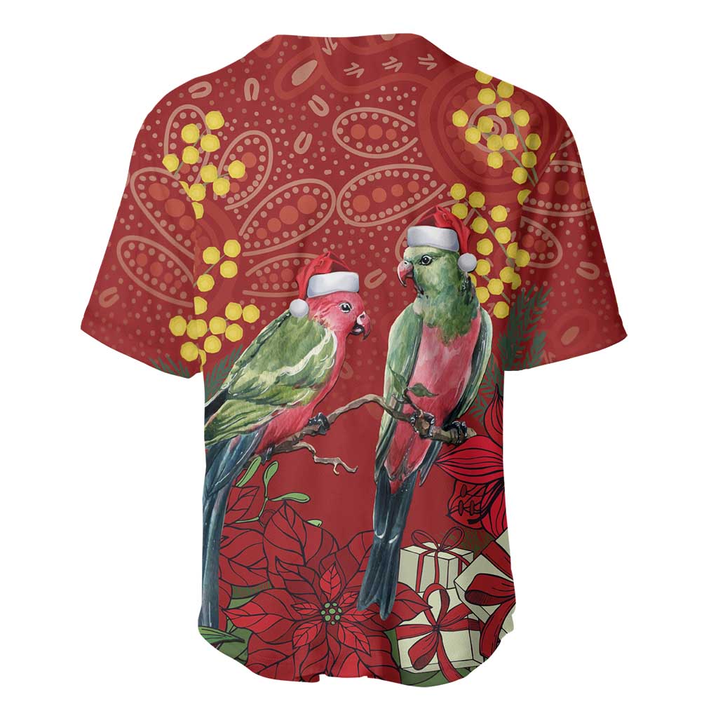 Merry Chrissie Australia King Parrots Baseball Jersey Aboriginal Art - Aussie Hoodie