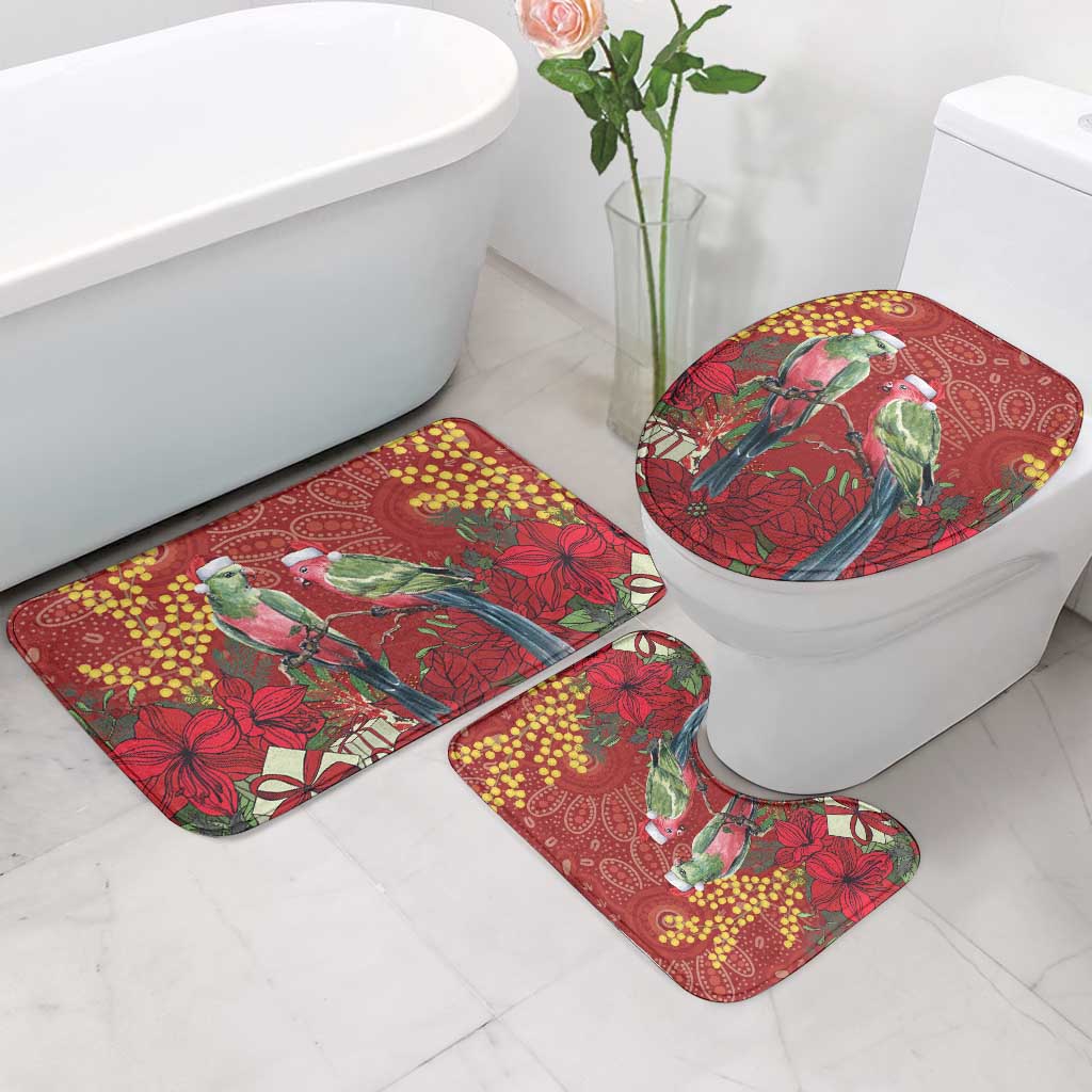 Merry Chrissie Australia King Parrots Bathroom Set Aboriginal Art - Aussie Hoodie