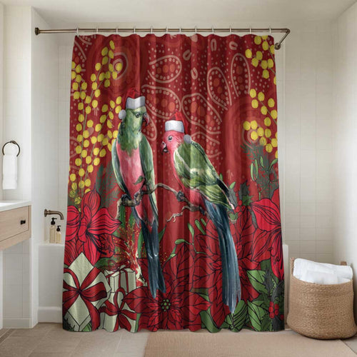 Merry Chrissie Australia King Parrots Bathroom Set Aboriginal Art - Aussie Hoodie