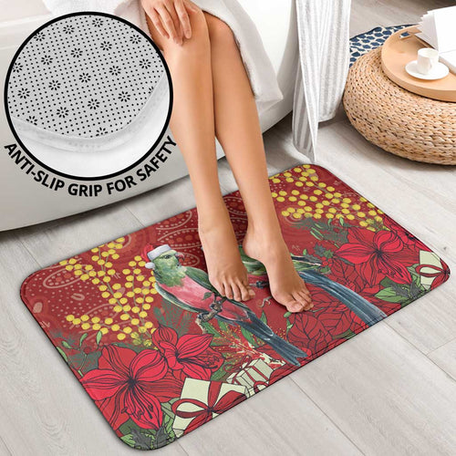 Merry Chrissie Australia King Parrots Bathroom Set Aboriginal Art - Aussie Hoodie