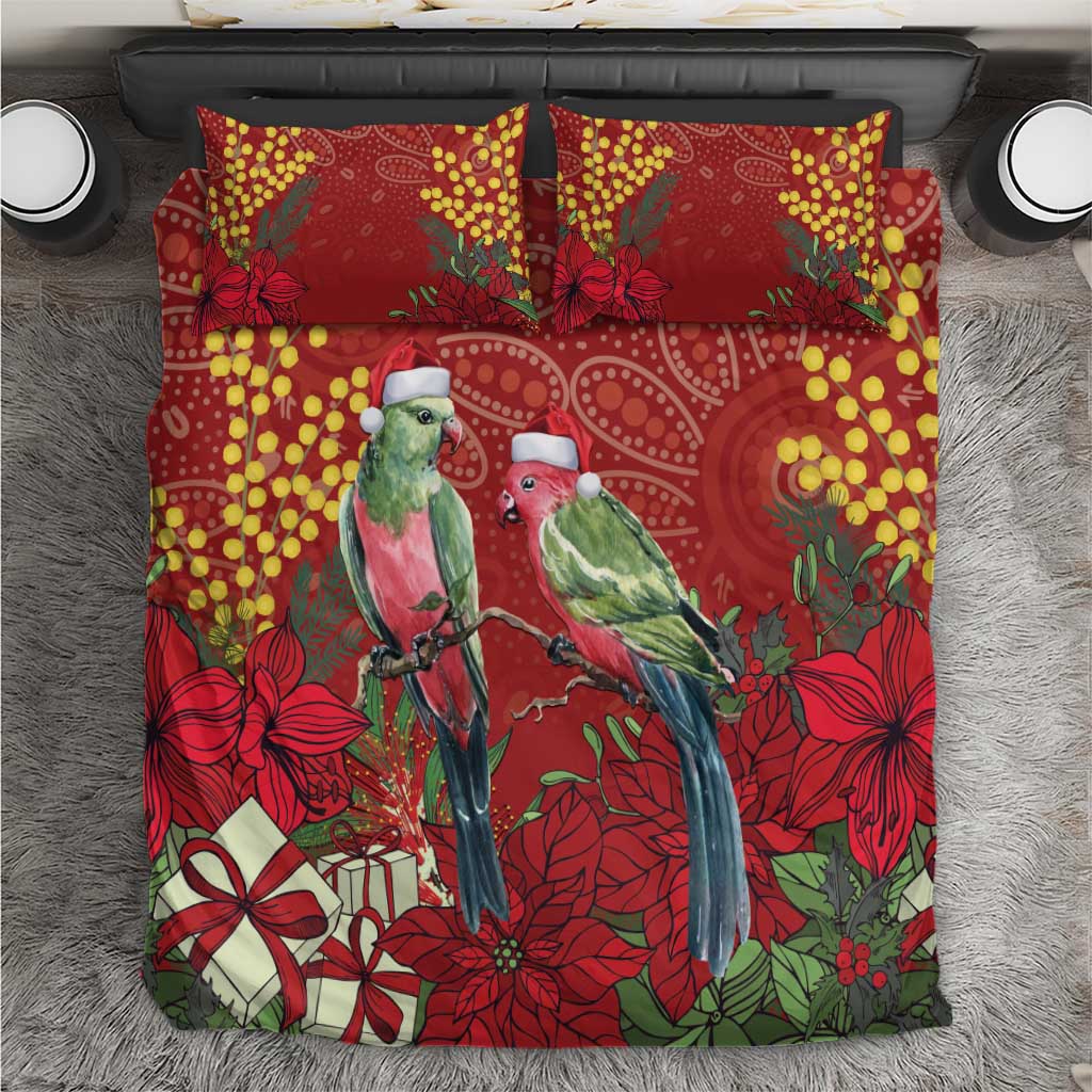 Merry Chrissie Australia King Parrots Bedding Set Aboriginal Art - Aussie Hoodie