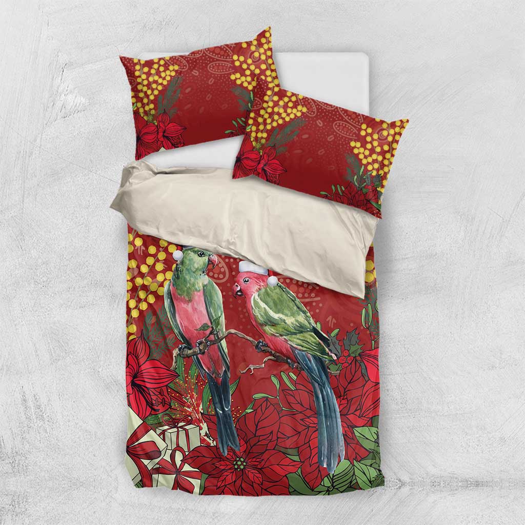 Merry Chrissie Australia King Parrots Bedding Set Aboriginal Art - Aussie Hoodie