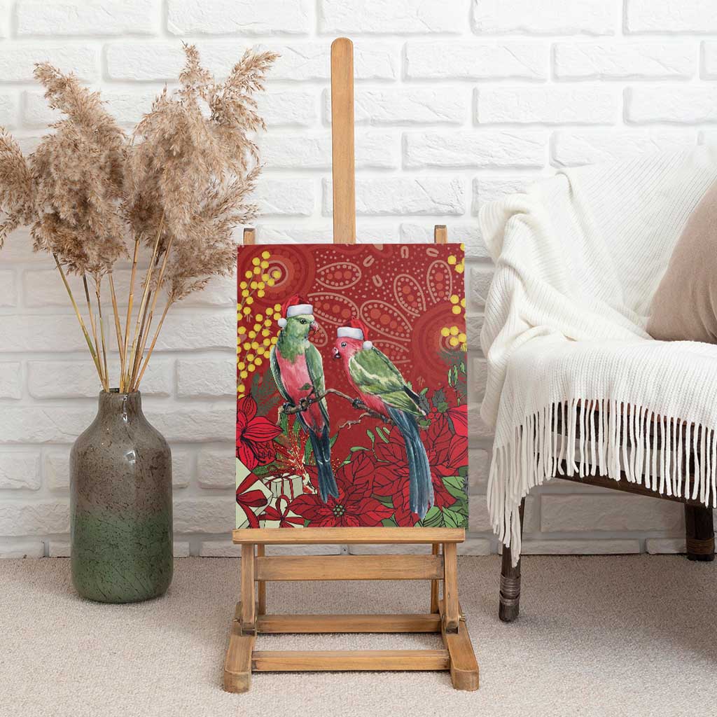 Merry Chrissie Australia King Parrots Canvas Wall Art Aboriginal Art - Aussie Hoodie