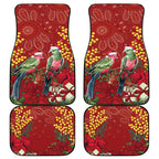 Merry Chrissie Australia King Parrots Car Mats Aboriginal Art - Aussie Hoodie