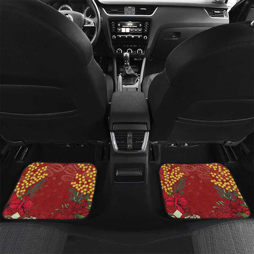 Merry Chrissie Australia King Parrots Car Mats Aboriginal Art - Aussie Hoodie