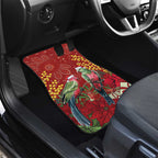 Merry Chrissie Australia King Parrots Car Mats Aboriginal Art - Aussie Hoodie