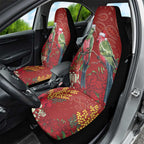 Merry Chrissie Australia King Parrots Car Seat Cover Aboriginal Art - Aussie Hoodie