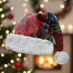 Merry Chrissie Australia King Parrots Christmas Santa Hat Aboriginal Art - Aussie Hoodie